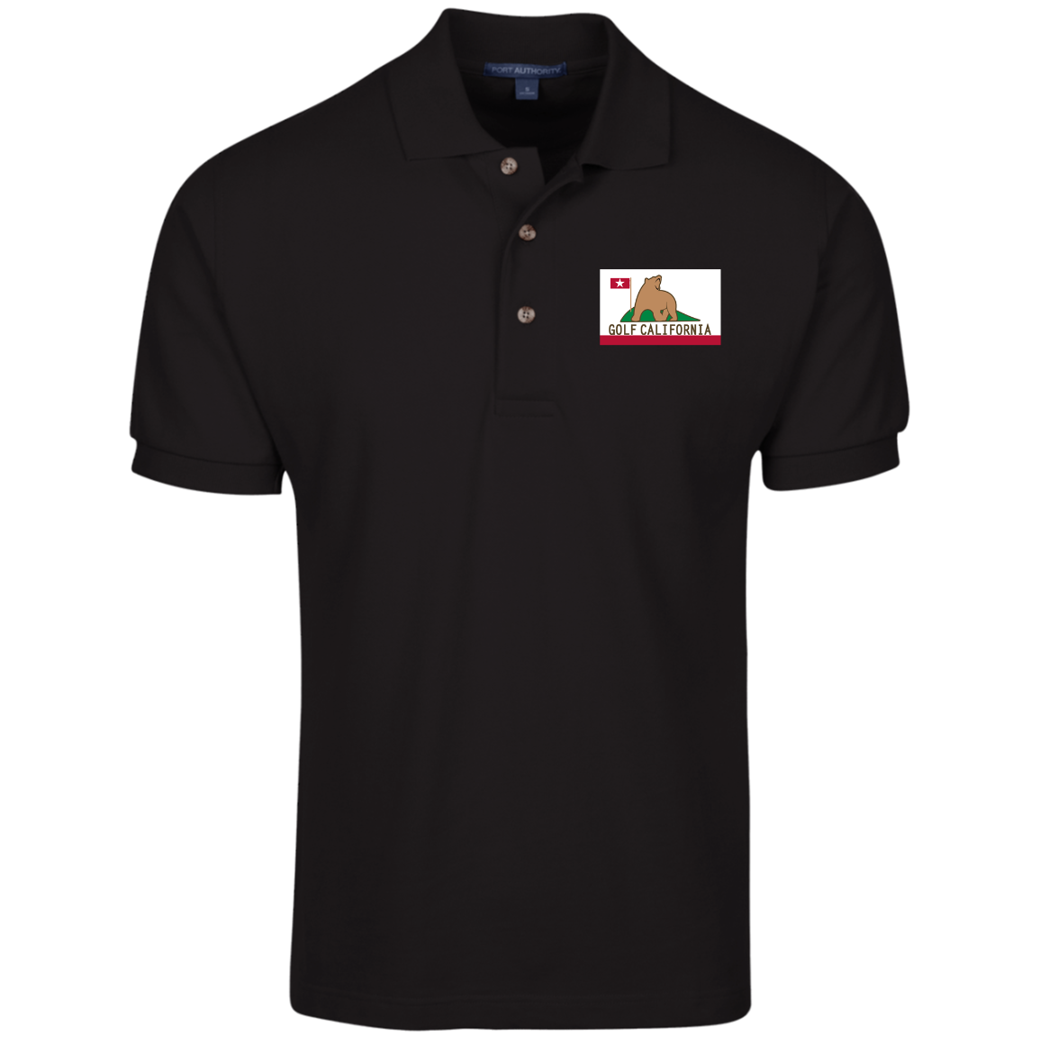 OPG Custom Design #14. Golf California. 100% Ring Spun Combed Cotton Polo