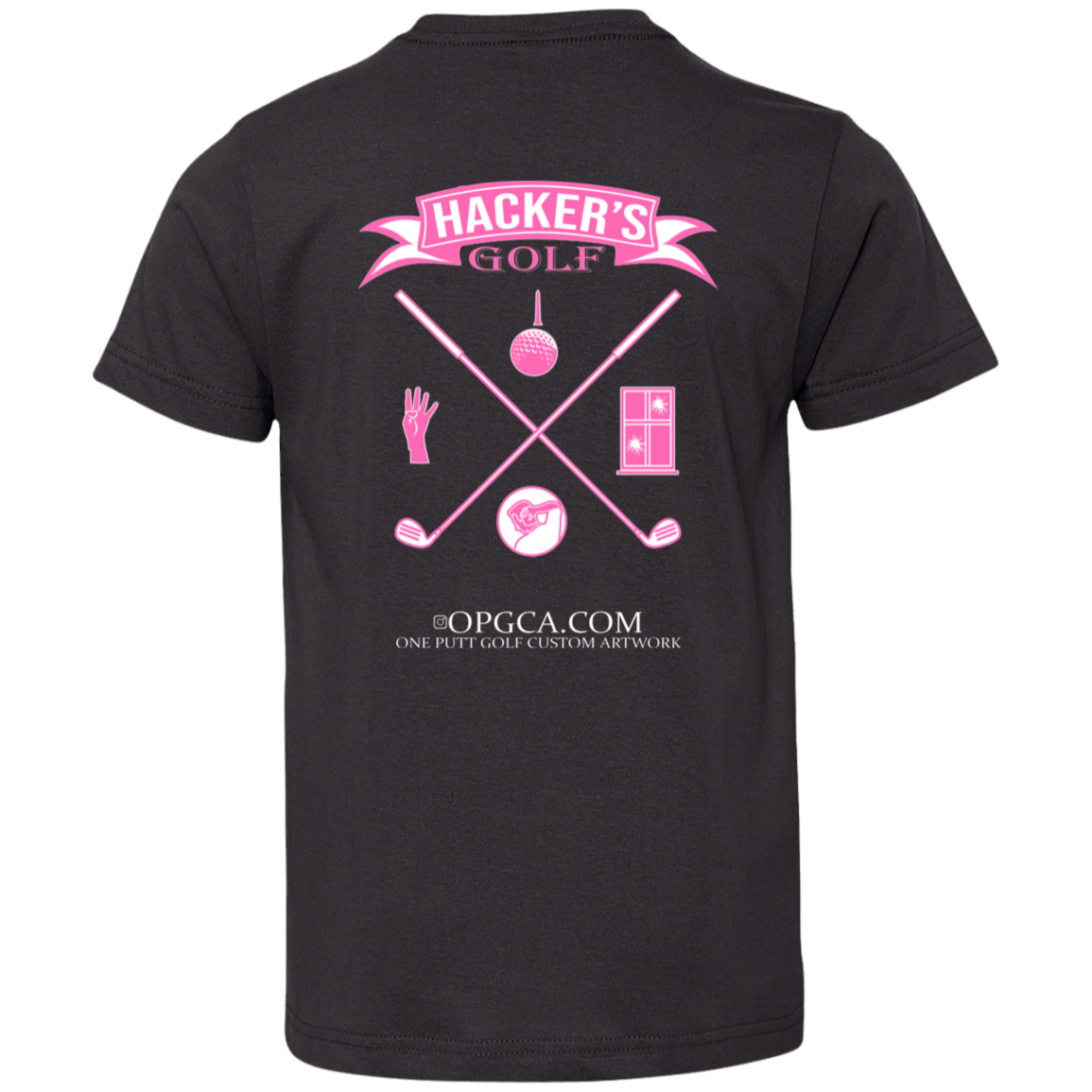 ZZZ#20 OPG Custom Design. 1st Annual Hackers Golf Tournament. Ladies Edition. Youth Jersey T-Shirt