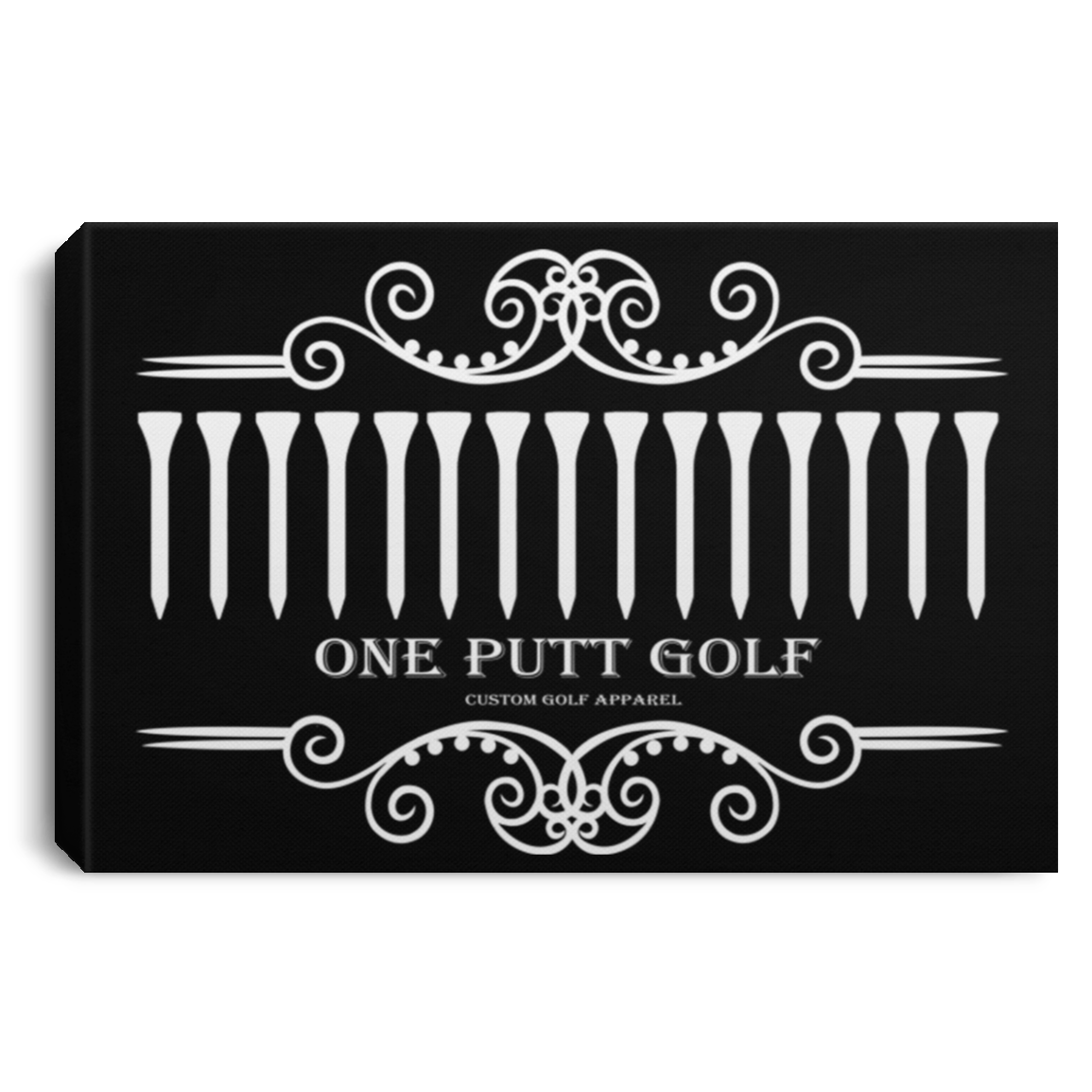 OPG Custom Design #5. Golf TEE-Shirt. Golf Humor. Landscape Canvas .75in Frame