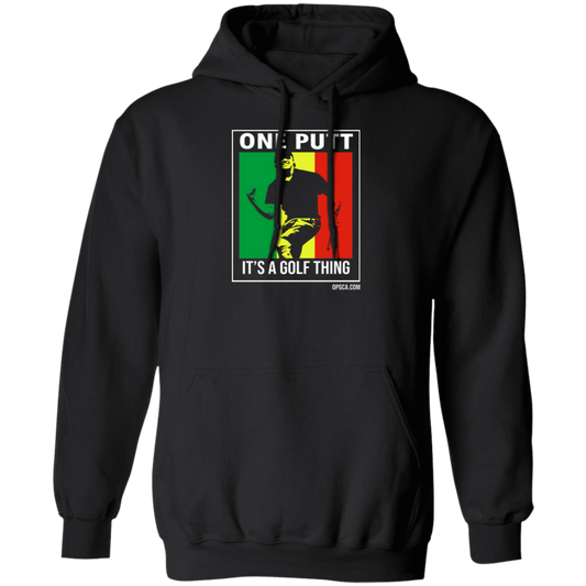 OPG Custom Design #22. One Putt / One Love Parody with Fan Art. Male Edition. Basic Pullover Hoodie