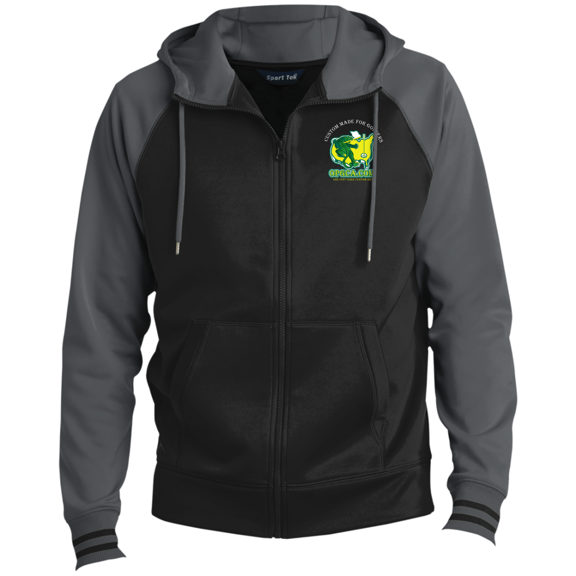 OPG Custom Design #26. Tiger Woods Fan Art. 2019 Master's Champion. Men's Sport-Wick® Full-Zip Hooded Jacket