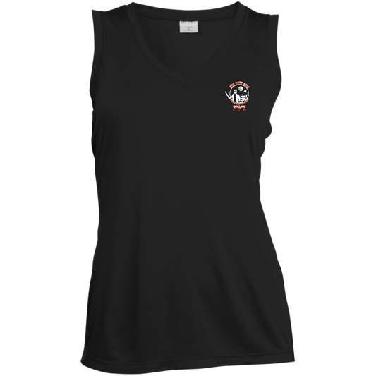 OPG Custom Design #23. Hack N Slice Golf. Freddy and Jason Fan Art. Ladies' Sleeveless V-Neck