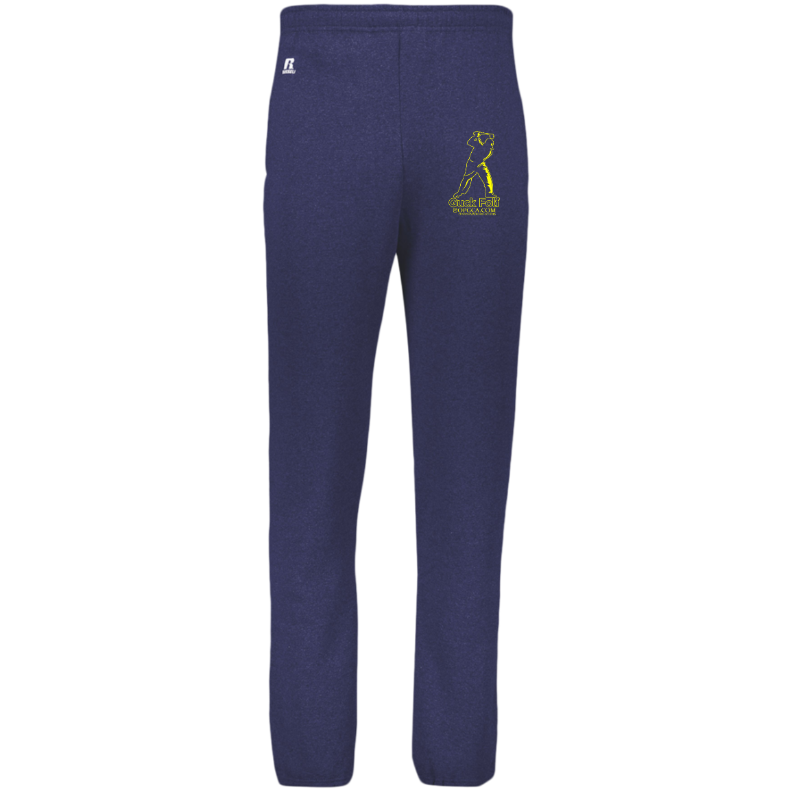 OPG Custom Design #19. GUCK FOLF. Men's Edition. Dri-Power Closed Bottom Pocket Sweatpants