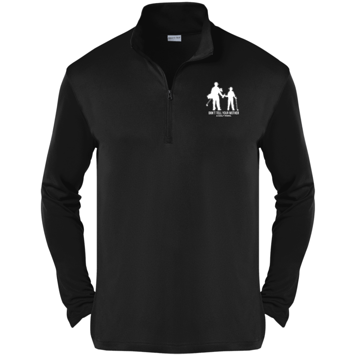 OPG Custom Design #7. Father and Son's First Beer. Don't Tell Your Mother. 1/4-Zip Pullover 100% Polyester 1/4-Zip Pullover