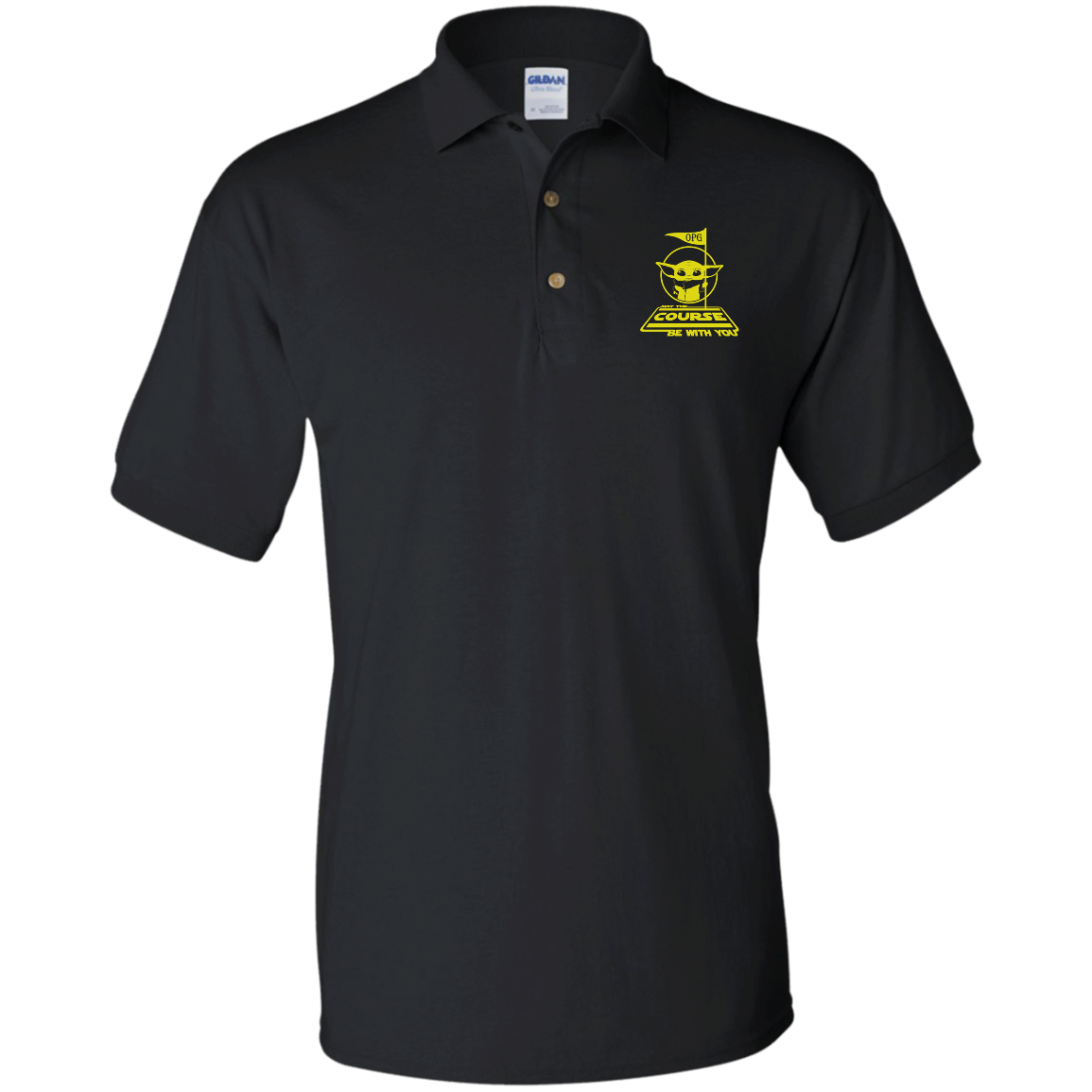 OPG Custom Design #21. May the course be with you. Parody / Fan Art. Don't Tell Your Mother. Jersey Polo Shirt