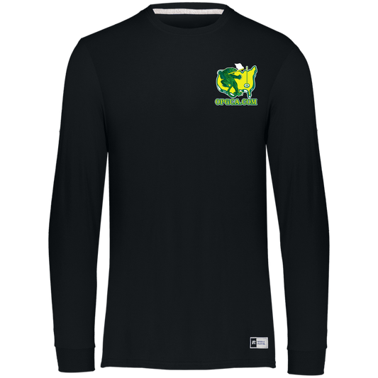 OPG Custom Design #26. Tiger Woods Fan Art. 2019 Master's Champion. Essential Dri-Power Long Sleeve Tee