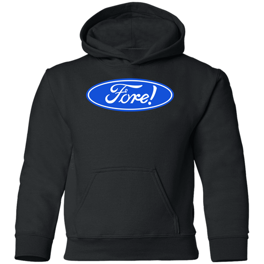 OPG Custom Design #11. Fore! Ford Parody. Youth Pullover Hoodie