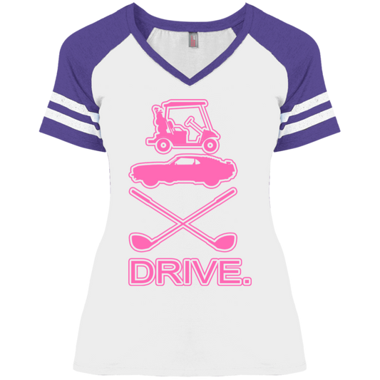 OPG Custom Design #8. Drive. Ladies' Game V-Neck T-Shirt