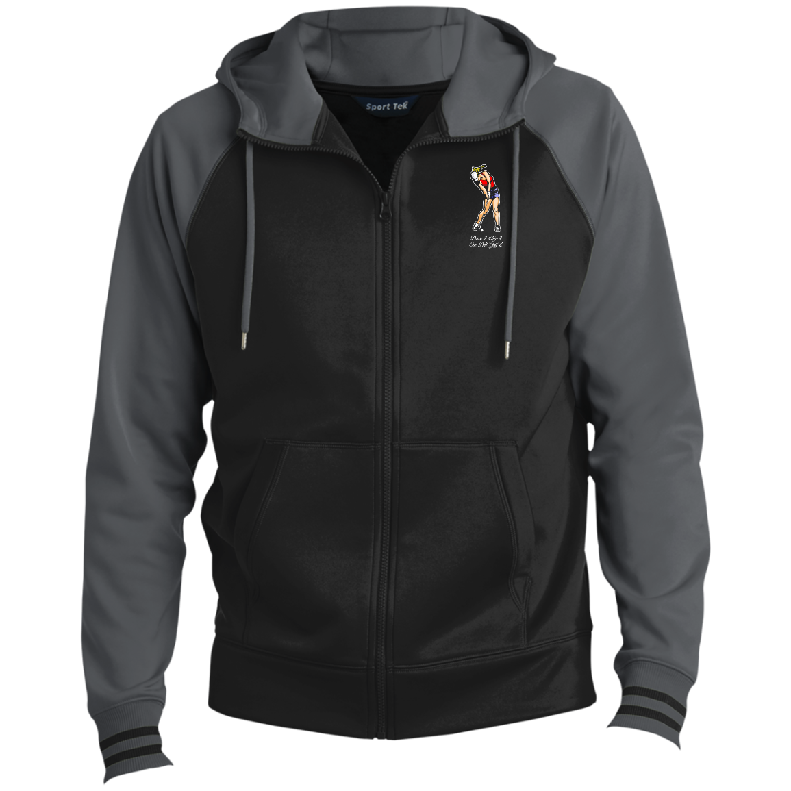 OPG Custom Design #9. Drive it. Chip it. One Putt Golf It. Golf So. Cal. Sport-Wick® Full-Zip Hooded Jacket