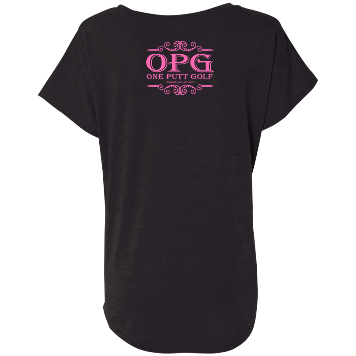 OPG Custom Design #5. Golf Tee-Shirt. Golf Humor. Ladies' Triblend Dolman Sleeve