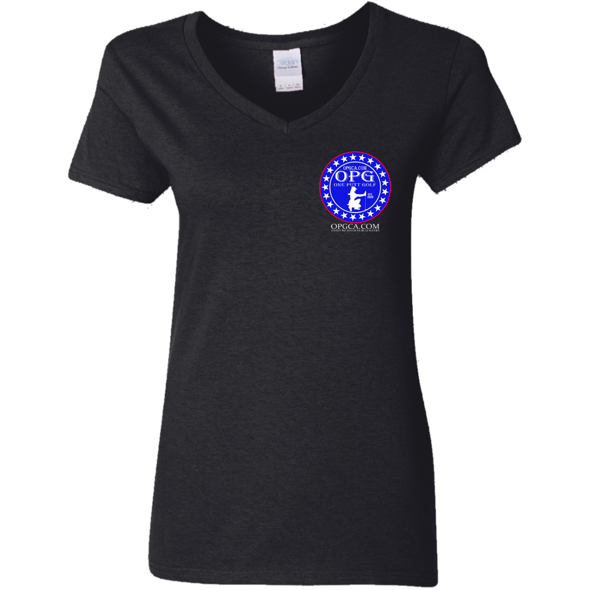 OPG Custom Design #18. Weapons of Grass Destruction. Ladies' 5.3 oz. V-Neck T-Shirt