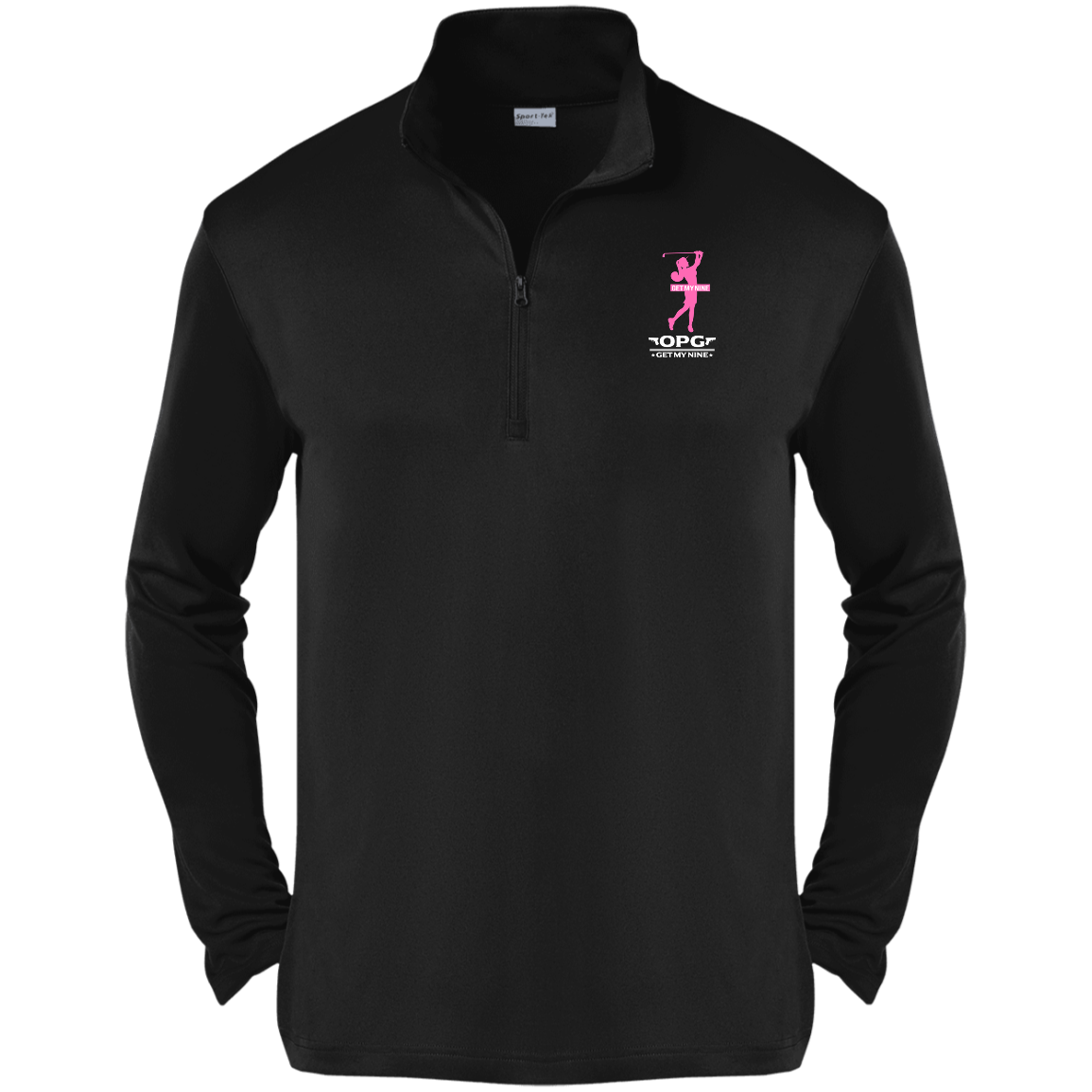 OPG Custom Design #16. Get My Nine. Female Version. 1/4-Zip Pullover 100% Polyester 1/4-Zip Pullover