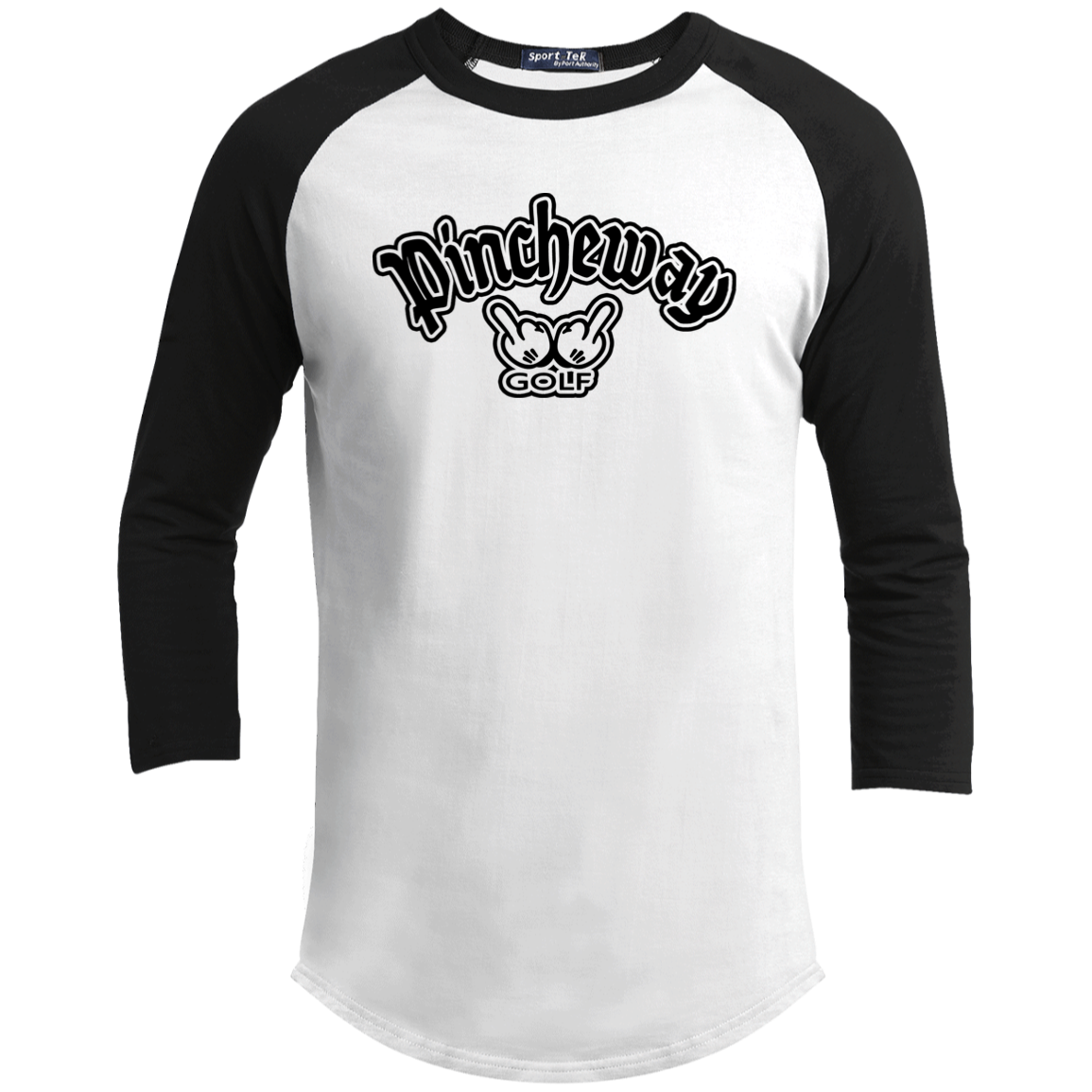 OPG Custom Artwork #27. Pincheway Golf. Youth 3/4 Raglan Sleeve Shirt