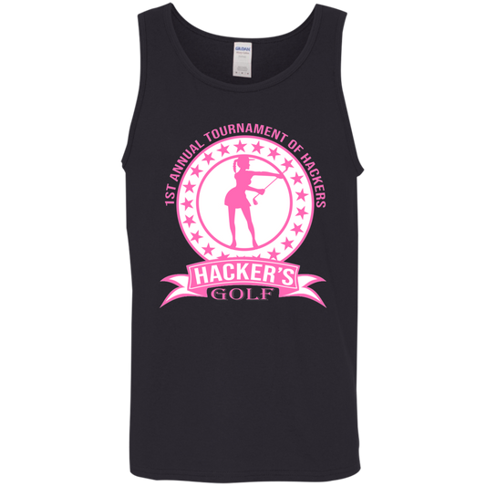 ZZZ#20 OPG Custom Design. 1st Annual Hackers Golf Tournament. Ladies Edition. 100% Cotton Tank Top