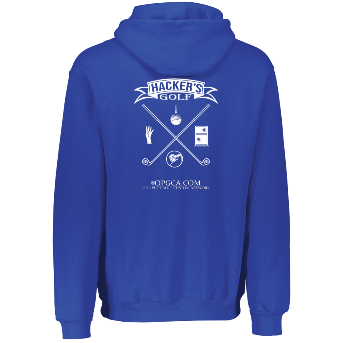 OPG Custom Design #20. 1st Annual Hackers Golf Tournament. Youth Dri-Power Fleece Hoodie