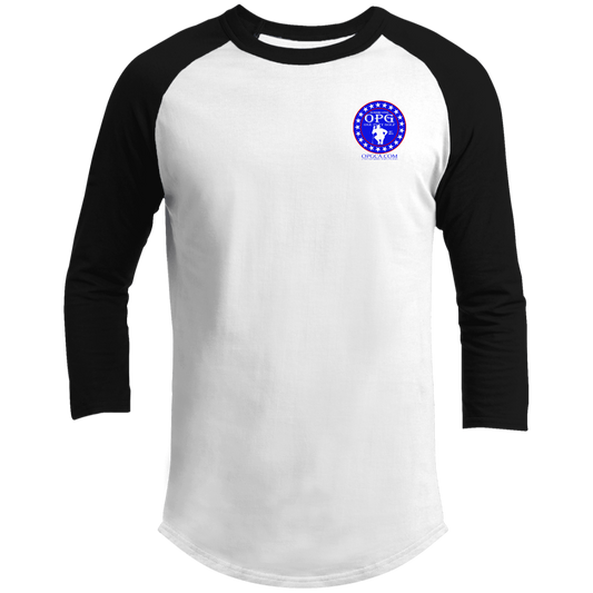 OPG Custom Design #18. Weapons of Grass Destruction. 3/4 Raglan Sleeve Shirt 100% Ringspun Combed Cotton