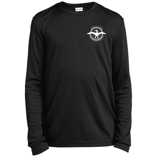 OPG Custom Artwork #1. Albatross. It's a golf thing. Youth 100% Polyester Long Sleeve Performance Tee