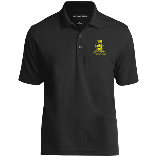 OPG Custom Design #21. May the course be with you. Parody / Fan Art. 100%Polyester UV Micro-Mesh Polo