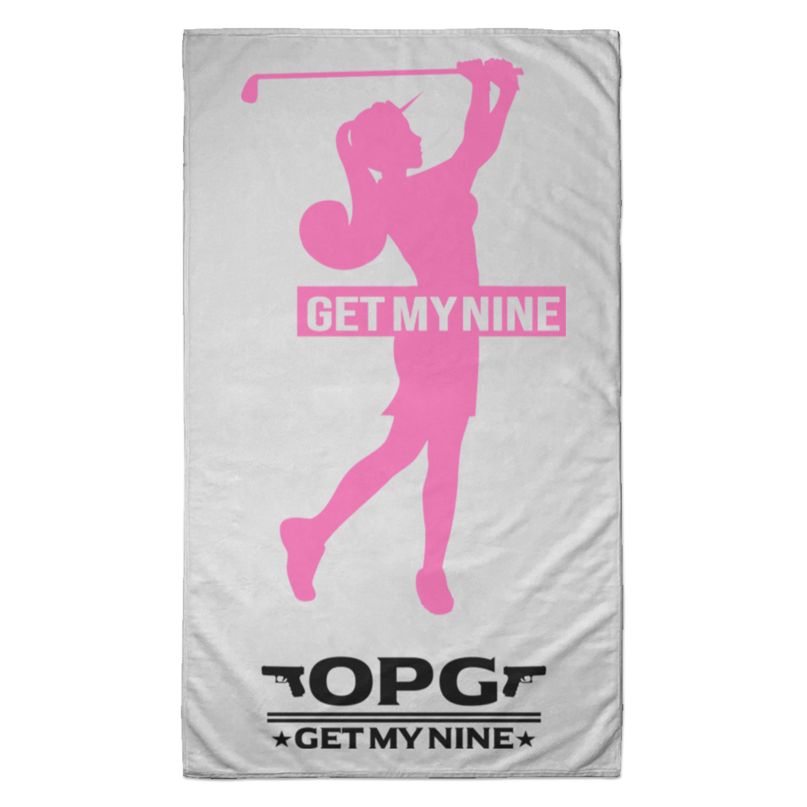 OPG Custom Design #16. Get My Nine. Female Version. Towel - 35x60