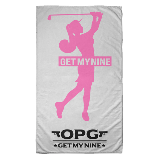 OPG Custom Design #16. Get My Nine. Female Version. Towel - 35x60