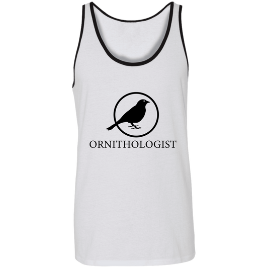 OPG Custom Design # 24. Ornithologist. A person who studies or is an expert on birds. 2 Tone Tank 100% Combed and Ringspun Cotton