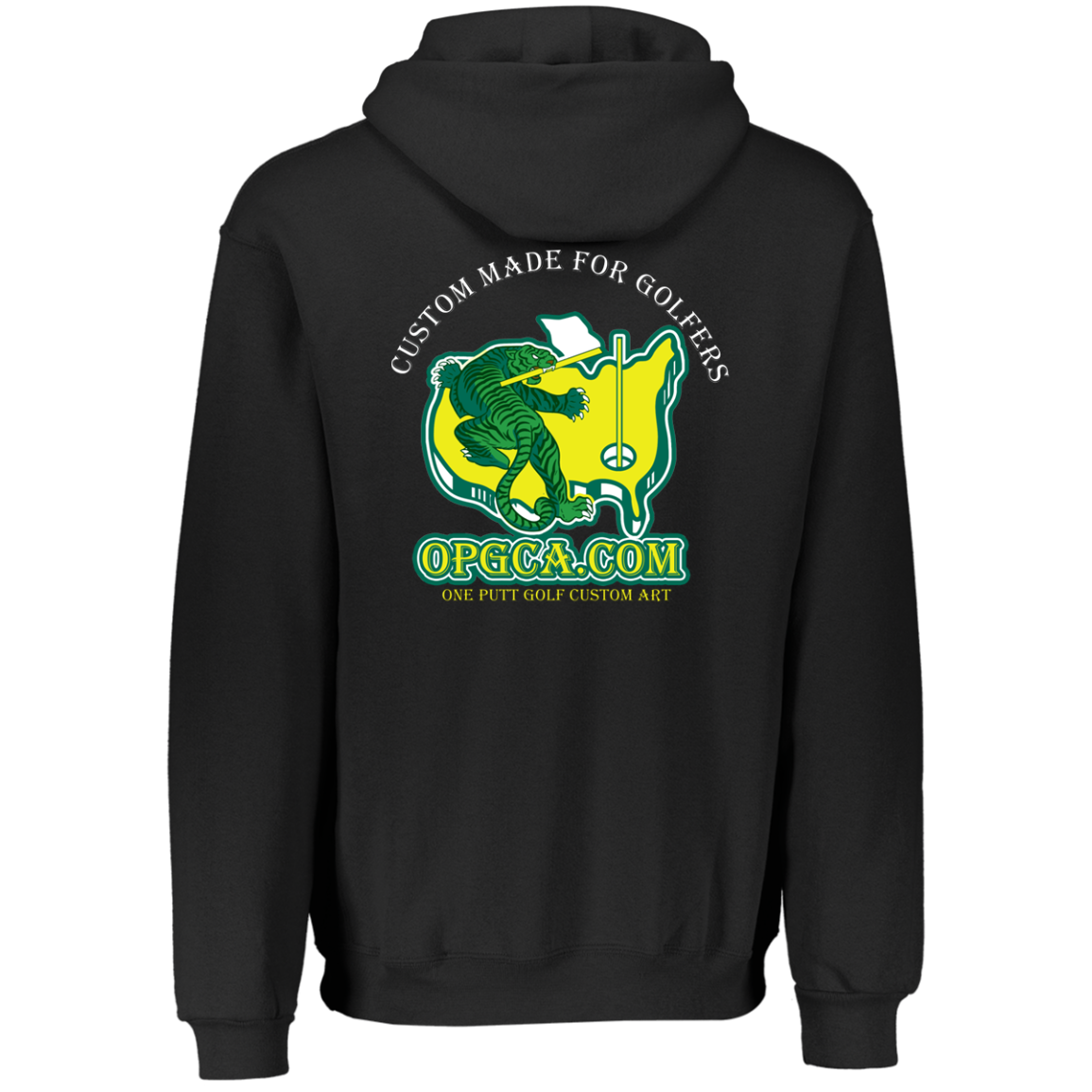 ZZZ#26 OPG Custom Designs. Tiger's Back. Youth Dri-Power Fleece Hoodie