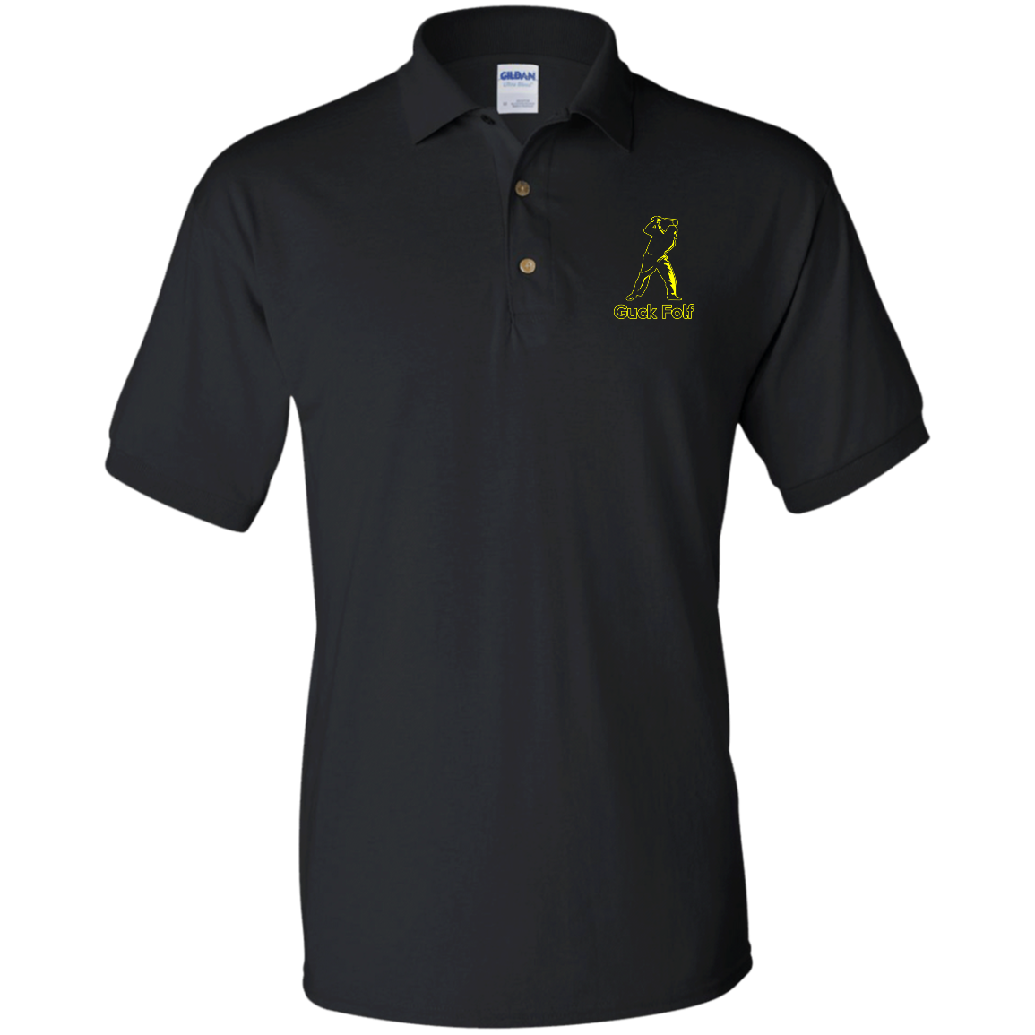 OPG Custom Design #19. GUCK FOLF. Men's Edition. Jersey Polo Shirt