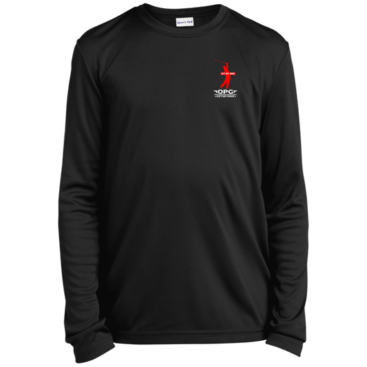 OPG Custom Design #16. Get My Nine. Male Version. Youth 100% Polyester Long Sleeve Tee