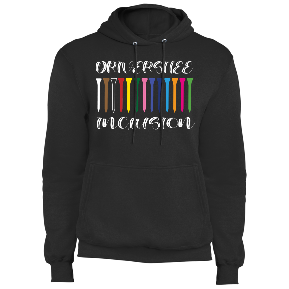 OPG Custom Design #6. Driveristee & Inclusion. Fleece Pullover Hoodie