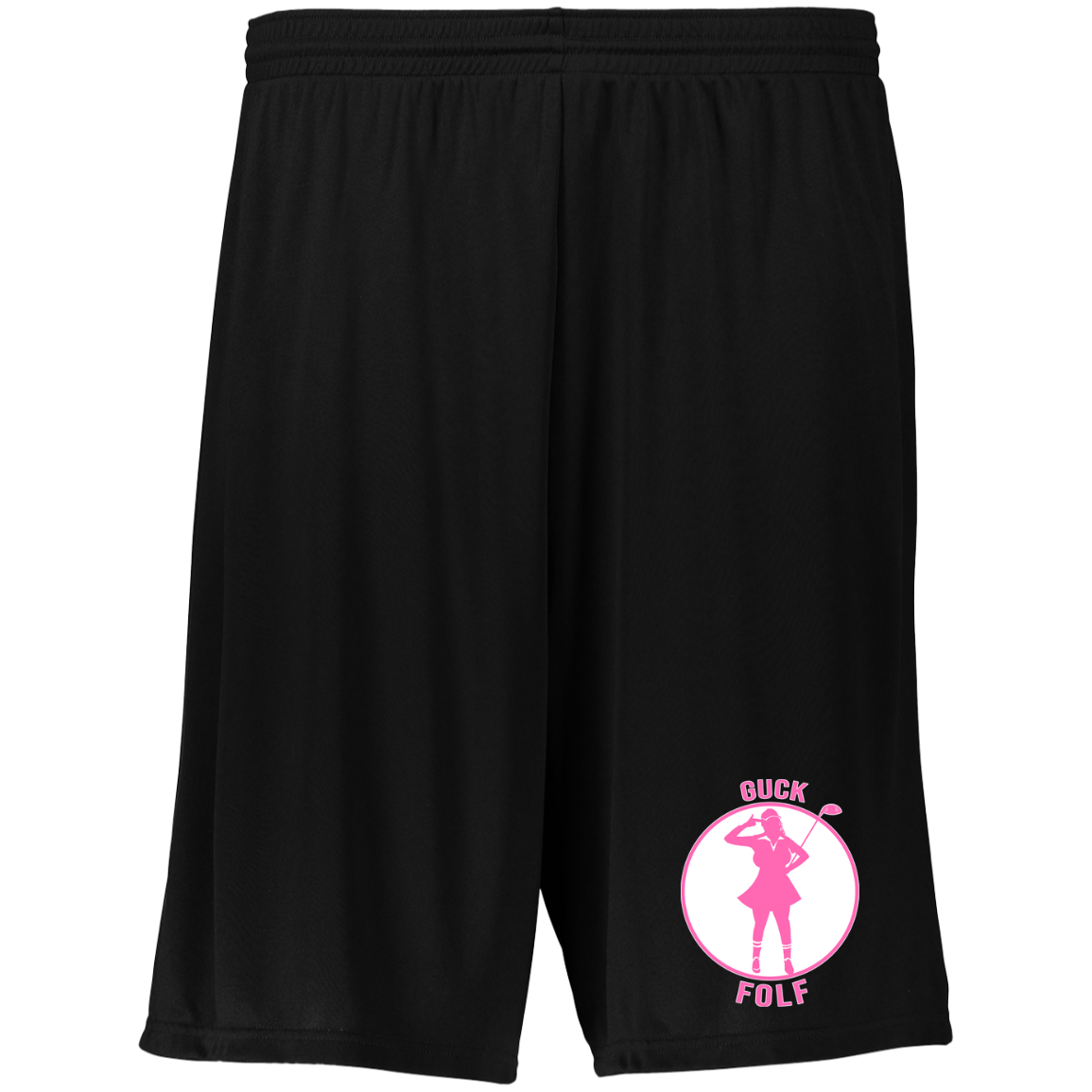 OPG Custom Design #19. GUCK FOLF. Female Edition. Moisture-Wicking 9 inch Inseam Training Shorts