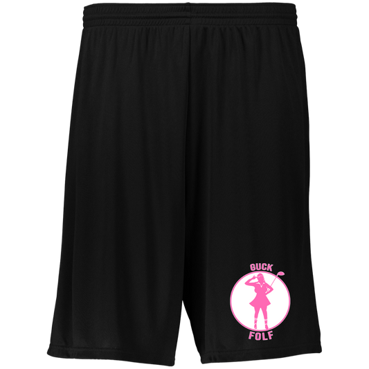 OPG Custom Design #19. GUCK FOLF. Female Edition. Moisture-Wicking 9 inch Inseam Training Shorts