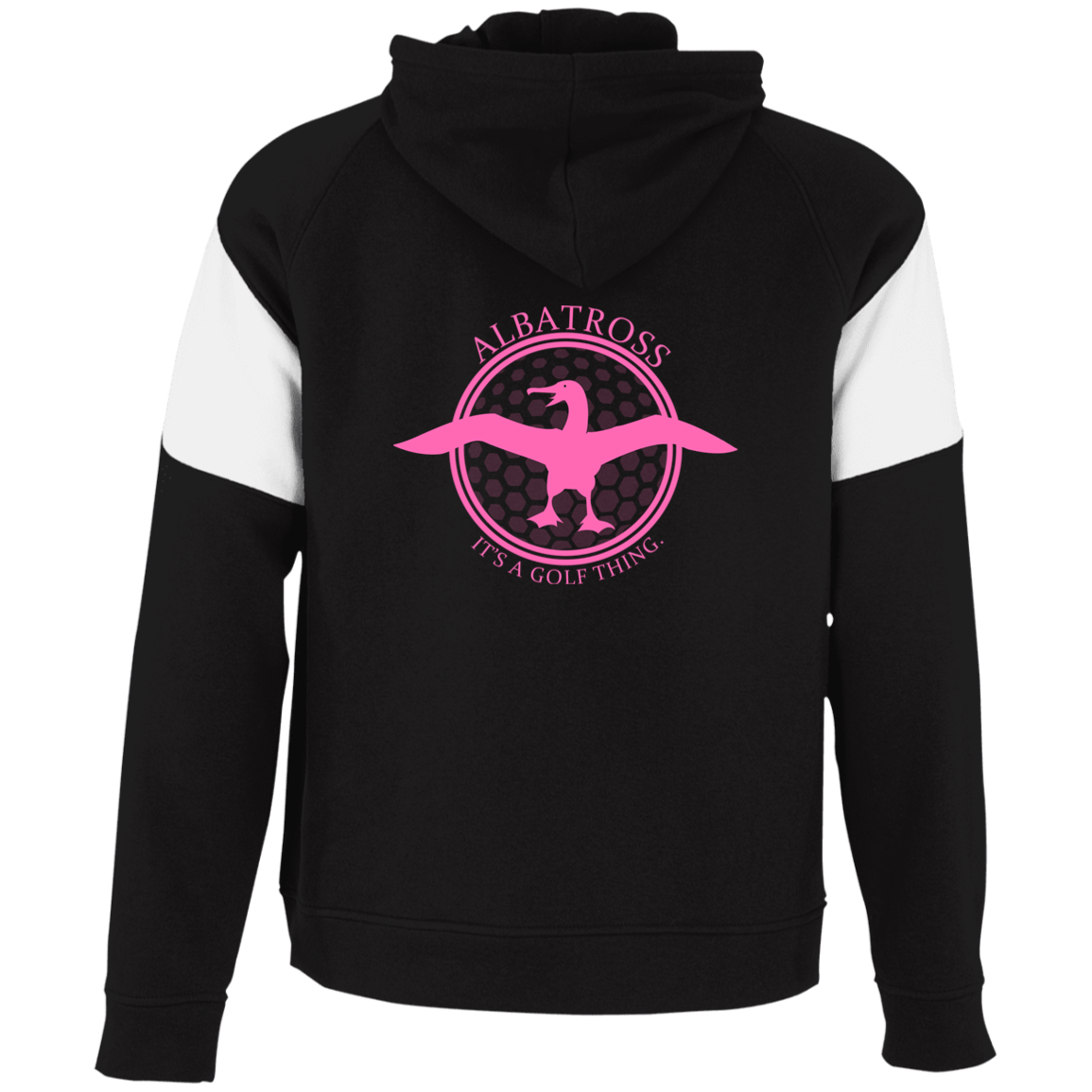 OPG Custom Artwork #1. Albatross. It's a golf thing. Youth Athletic Colorblock Fleece Hoodie