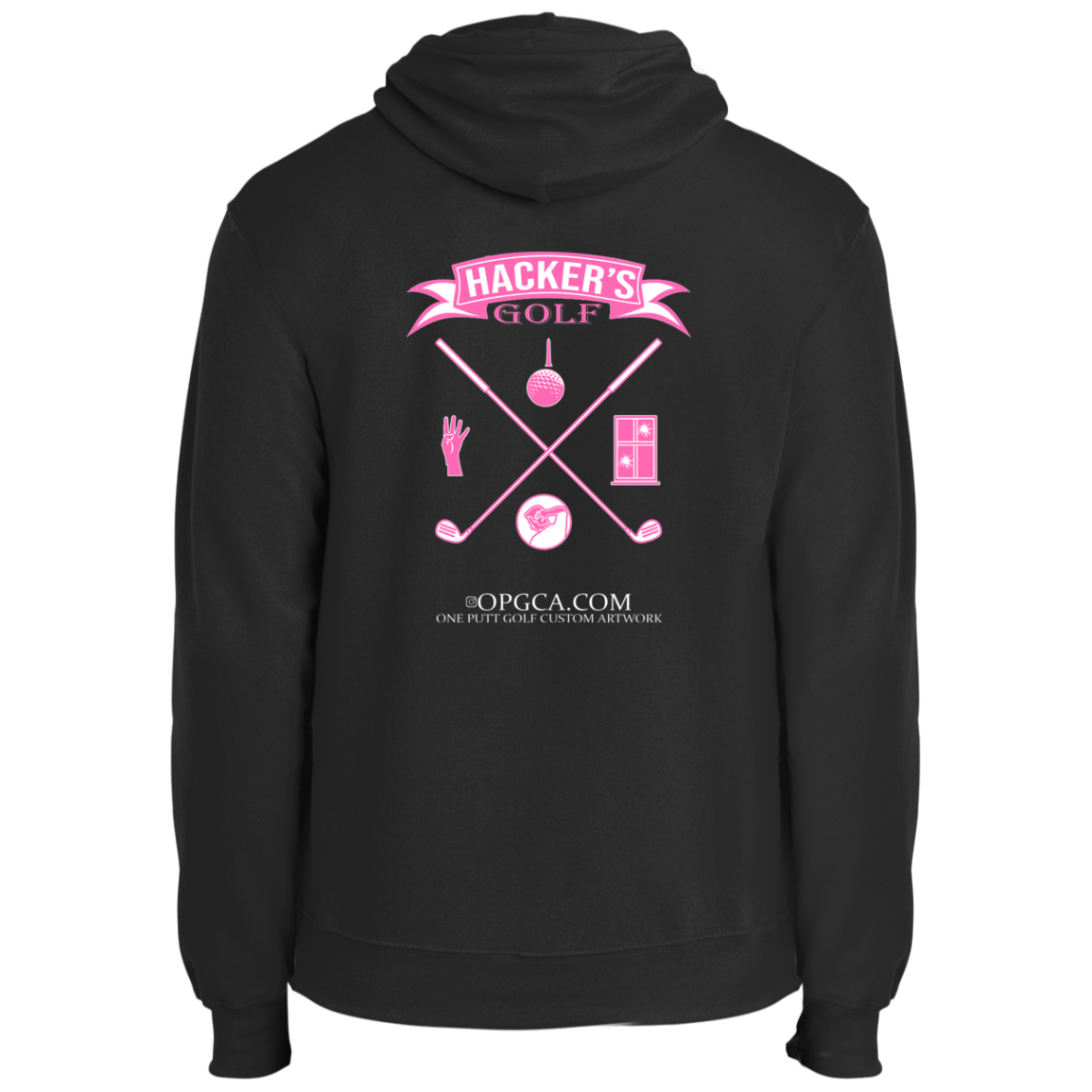 ZZZ#20 OPG Custom Design. 1st Annual Hackers Golf Tournament. Ladies Edition. Fleece Pullover Hoodie