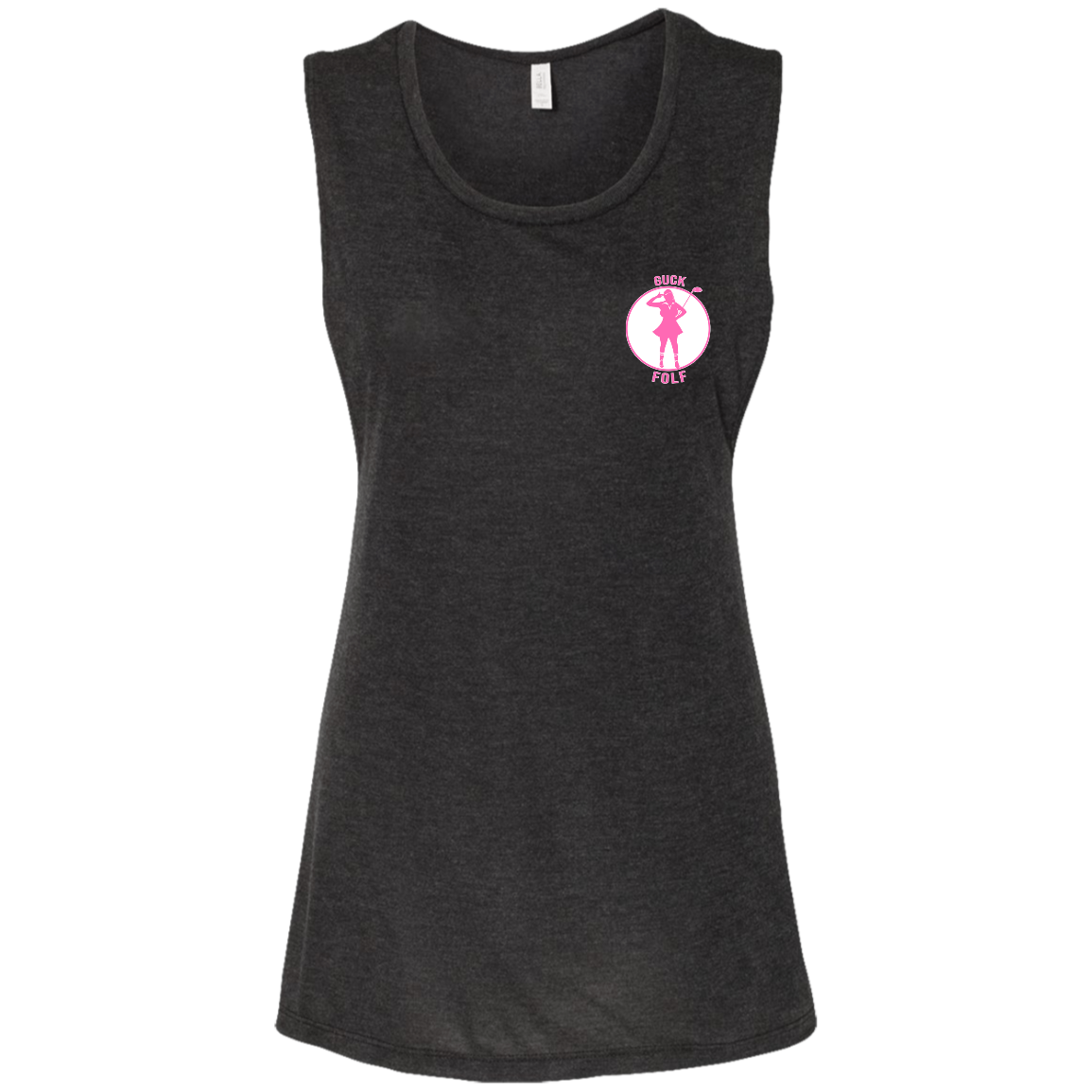 OPG Custom Design #19. GUCK FOLF. Female Edition. Ladies' Flowy Muscle Tank