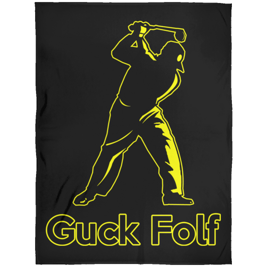 OPG Custom Design #19. GUCK FOLF! Men's Edition. Fleece Blanket 60x80