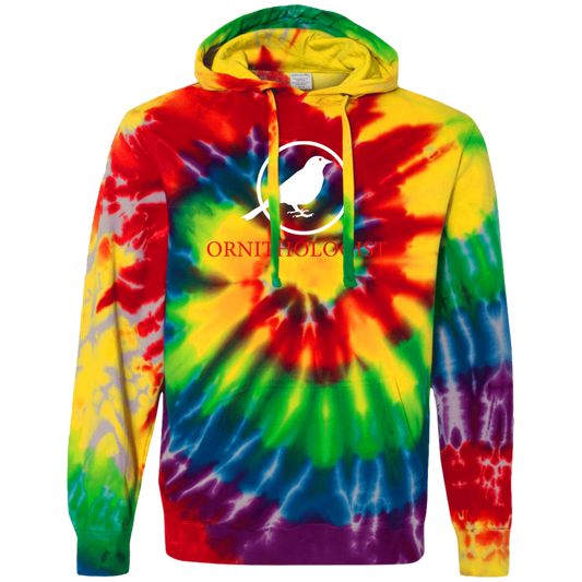 OPG Custom Design # 24. Ornithologist. A person who studies or is an expert on birds. Tie-Dyed Pullover Hoodie