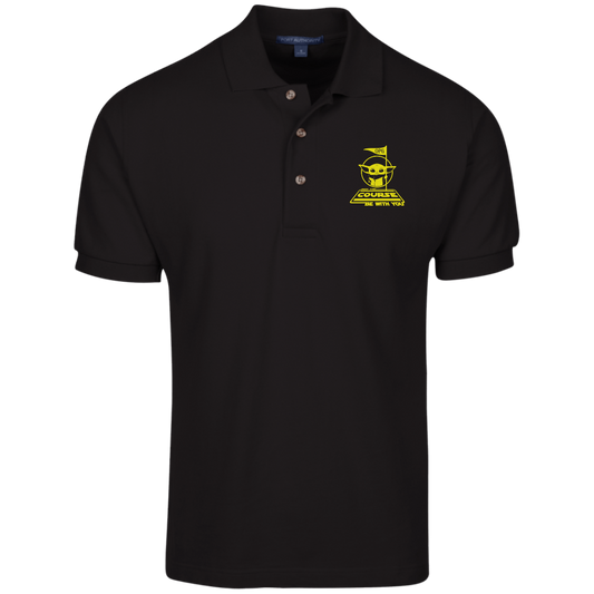 OPG Custom Design #21. May the course be with you. Parody / Fan Art. 100% Ring Spun Combed Cotton Polo