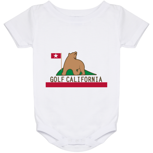 OPG Custom Design #14. Golf California. California State Flag. Baby Onesie 24 Month