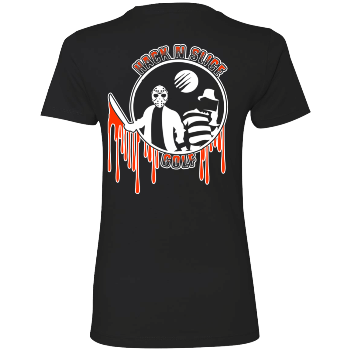 OPG Custom Design #23. Hack N Slice Golf. Freddy and Jason Fan Art. Ladies' Boyfriend T-Shirt