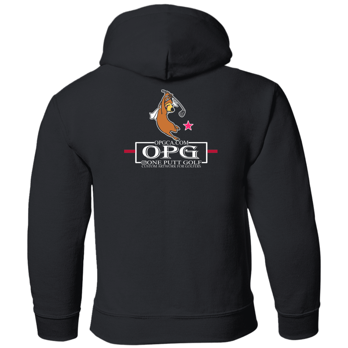 OPG Custom Design #15. Golf Southern California with Yogi Bear Fan Art. Youth Pullover