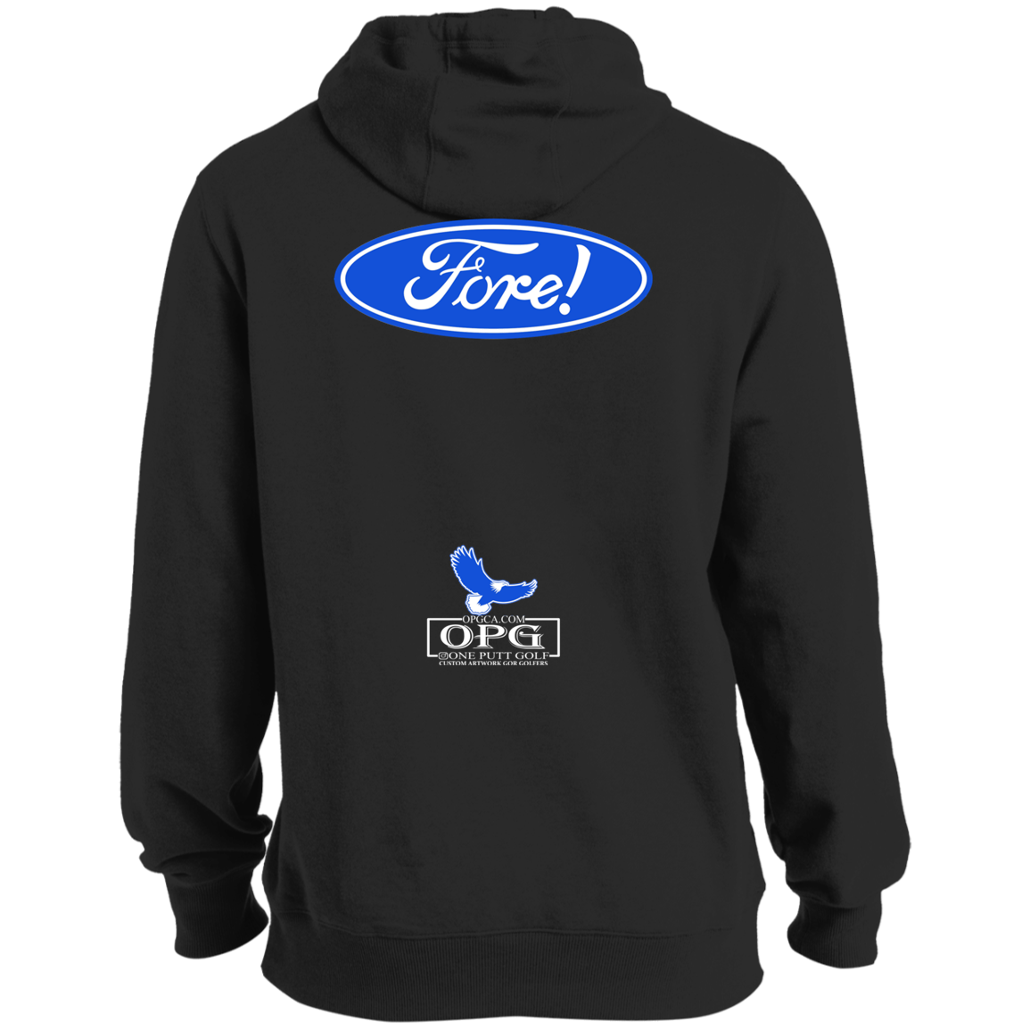 OPG Custom Design #11. Fore! Ford Parody. Tall Pullover Hoodie