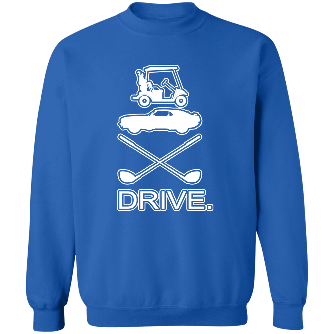 OPG Custom Design #8. Drive. Crewneck Pullover Sweatshirt