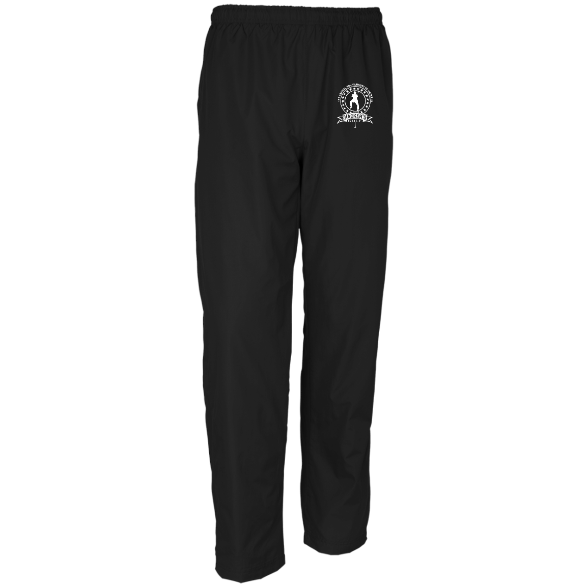 OPG Custom Design #20. 1st Annual Hackers Golf Tournament. Men's 100% Polyester Wind Pants