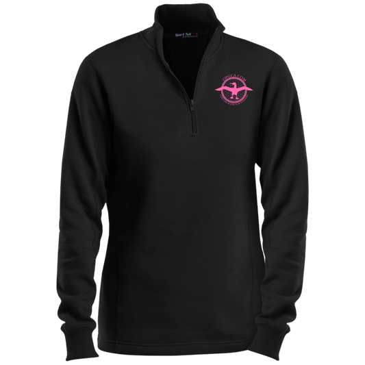 OPG Custom Artwork #1. Albatross. It's a golf thing. Ladies 1/4 Zip Sweatshirt