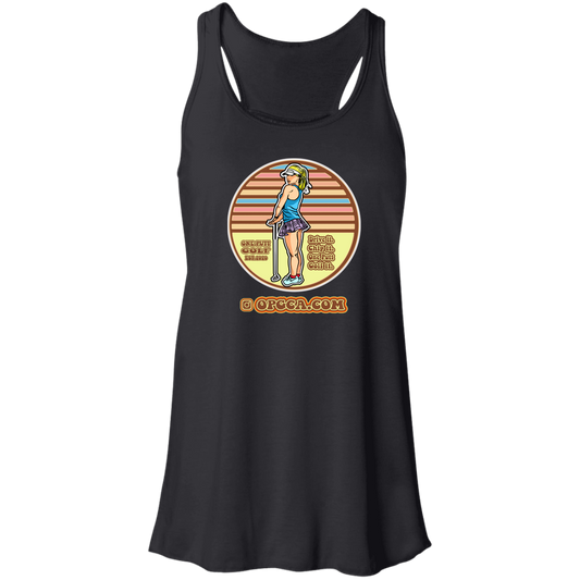 OPG Custom Design #28. Drive it. Chip it. One Putt golf it. Flowy Racerback Tank