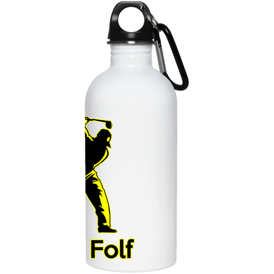 OPG Custom Design #19. GUCK FOLF! Men's Edition. 20 oz. Stainless Steel Water Bottle