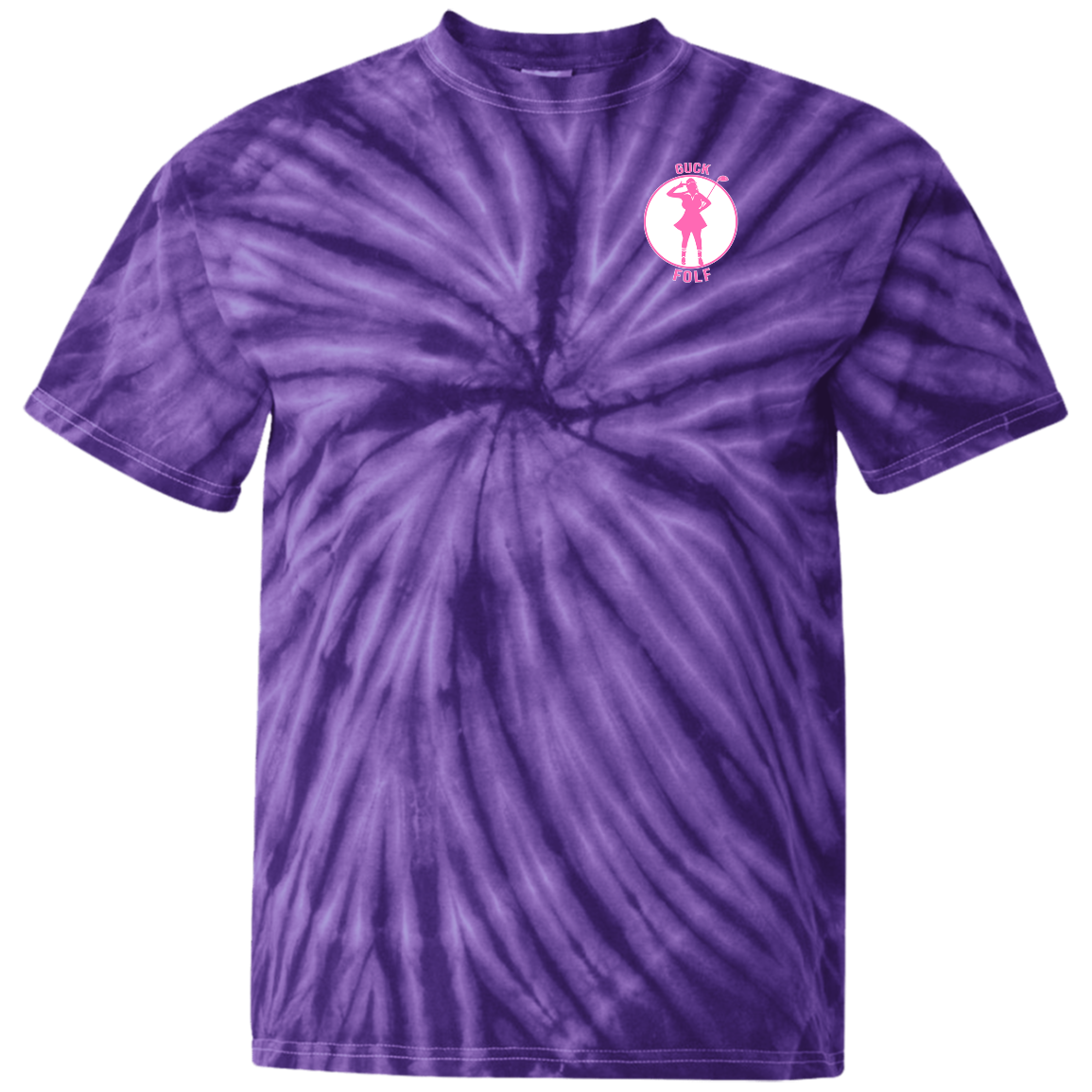 OPG Custom Design #19. GUCK FOLF. Female Edition. 100% Cotton Tie Dye T-Shirt