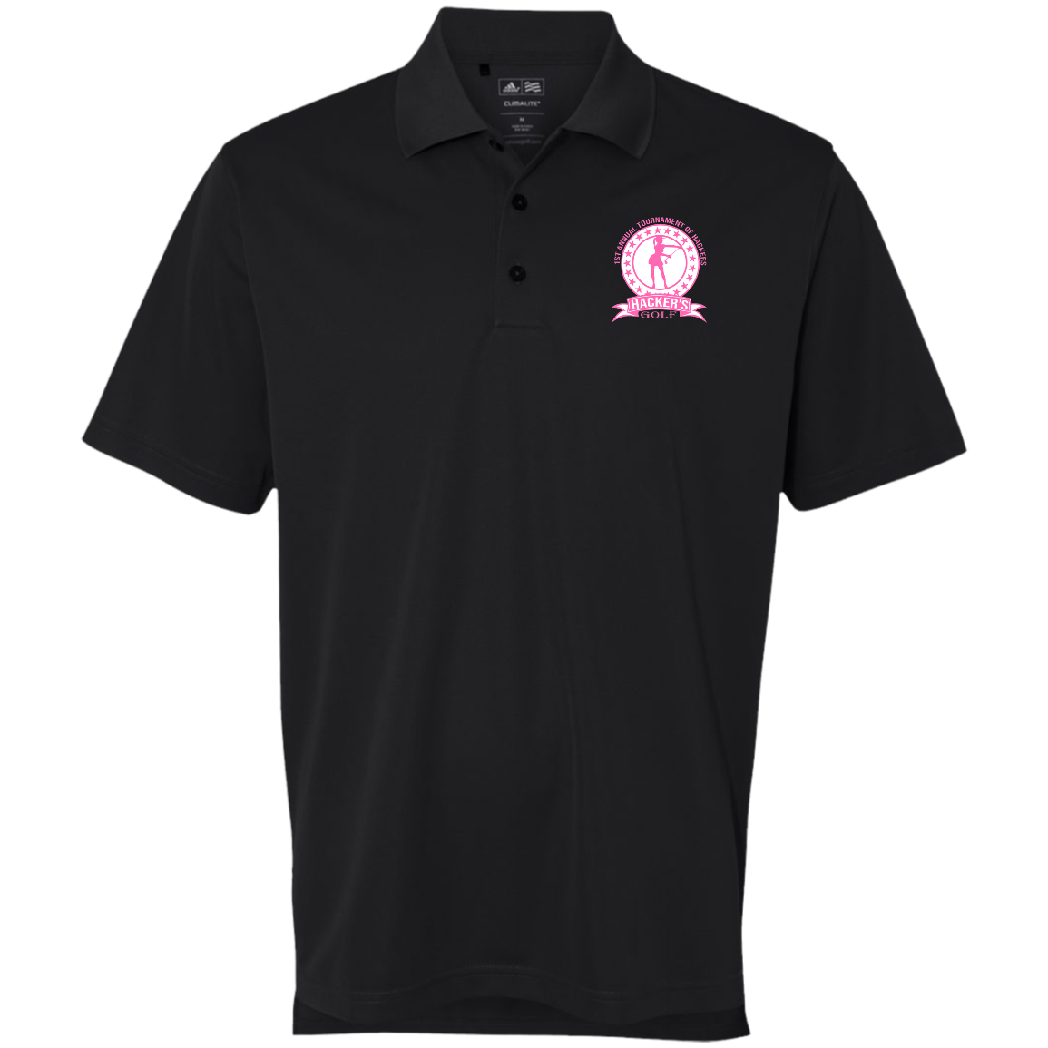 ZZZ#20 OPG Custom Design. 1st Annual Hackers Golf Tournament. Ladies Edition. Adidas Golf ClimaLite® Polo