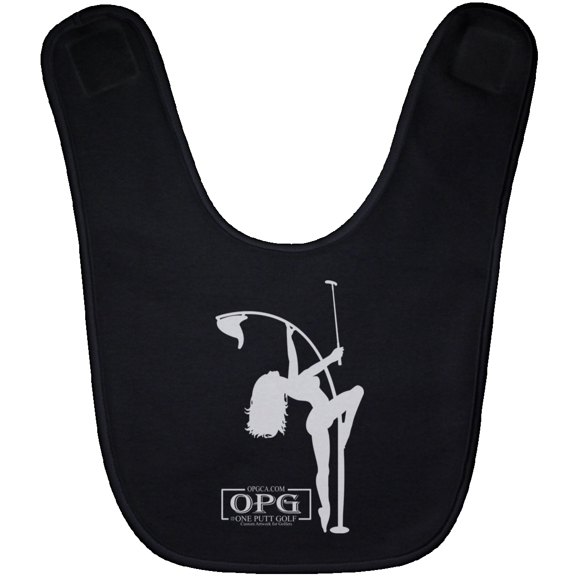 OPG Custom Design #10. Flag Pole Dancer. Baby Bib