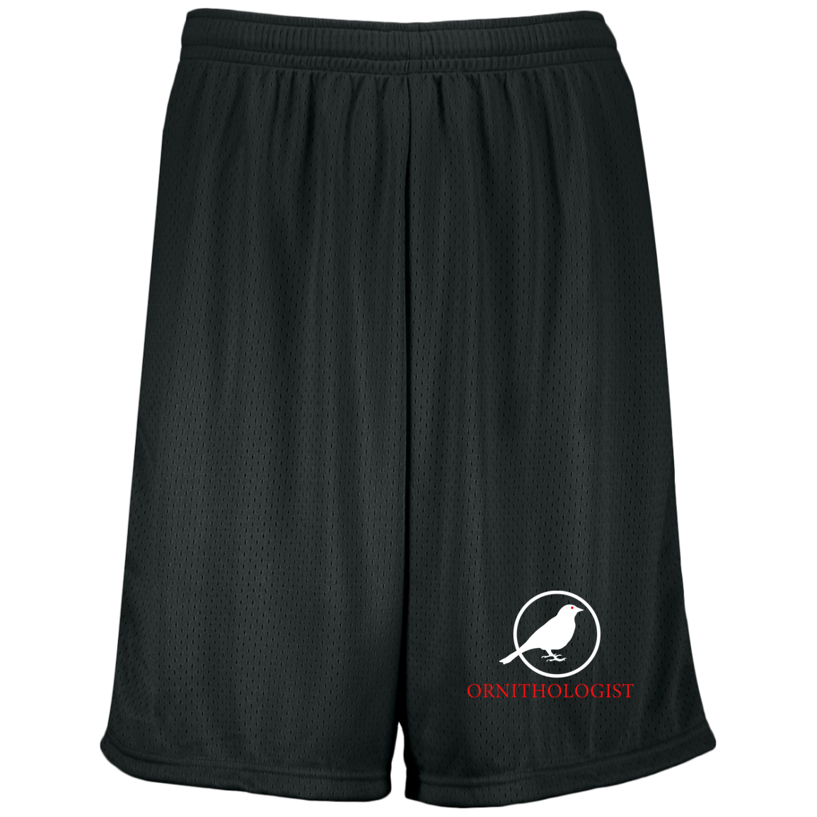 OPG Custom Design # 24. Ornithologist. A person who studies or is an expert on birds. Moisture-Wicking 9 inch Inseam Mesh Shorts